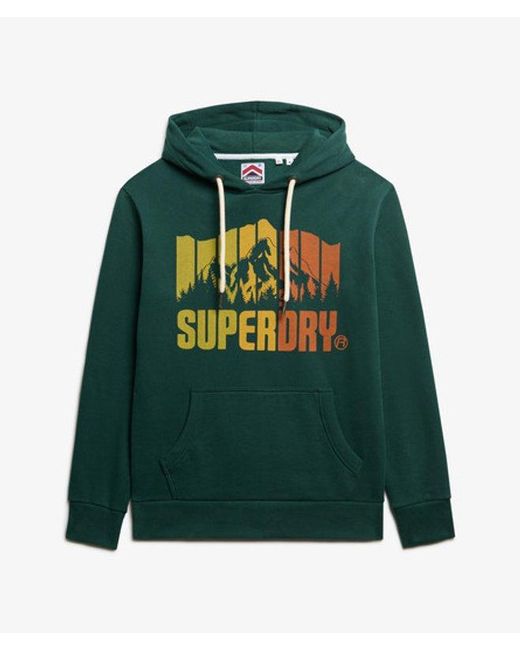 Superdry Green & Co Mountain Rainbow Hoodie for men