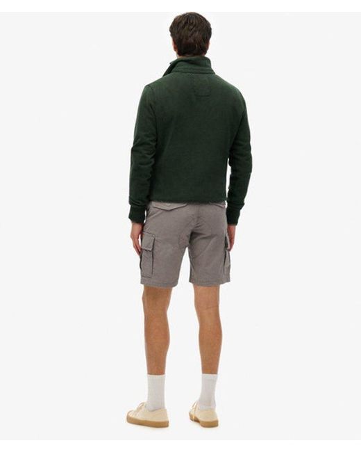 Superdry Gray & Co Organic Cotton Heavy Cargo Shorts for men