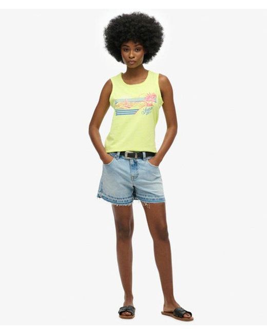 Superdry Green & Co Outdoor Stripe Scoop Neck Tank Top