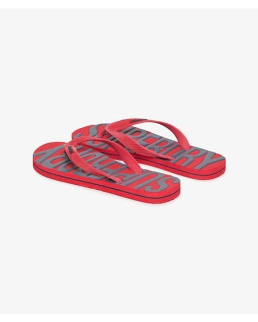 Superdry Red & Co Vintage Flip Flops for men