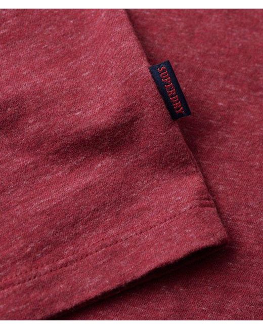 Superdry Red & Co Essential Logo T-shirt for men