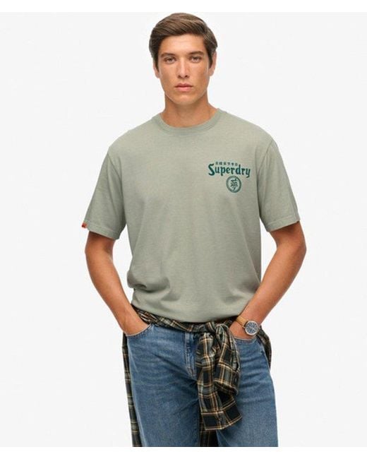 Superdry Gray & Co Tokyo Narrative Loose T-shirt for men
