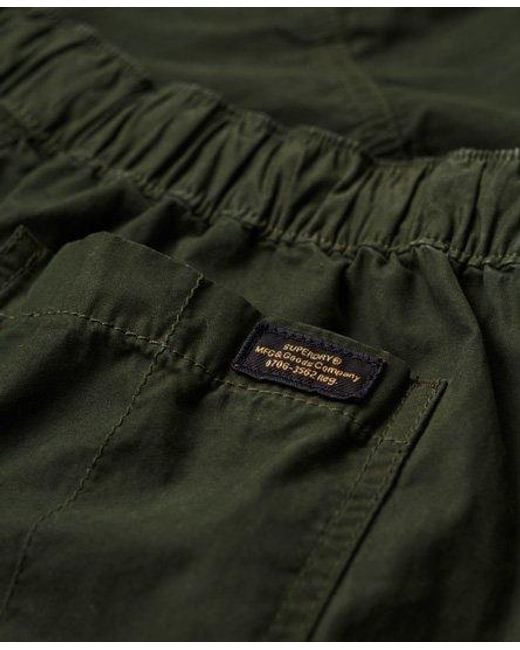 Superdry Green Low Rise Wide Leg Cargo Pants