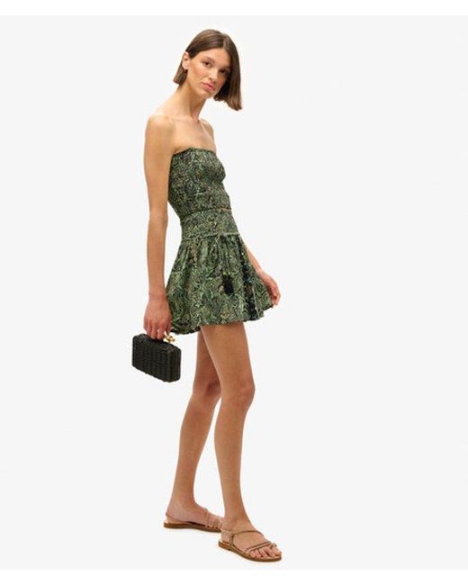 Superdry Green & Co Paisley Print Mini Skirt