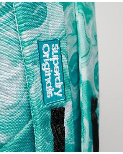 Superdry Blue Printed Montana Backpack