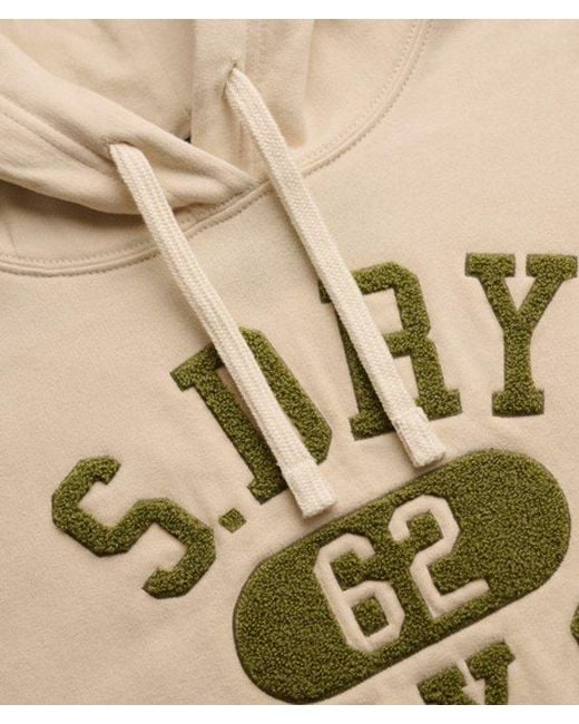 Superdry Natural & Co Vintage Prep Chenille Hoodie