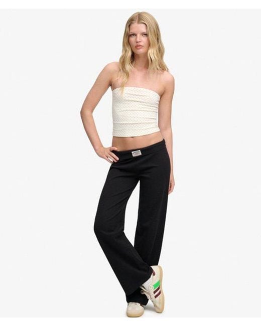 Superdry Black Athletic Essentials Jersey Trousers