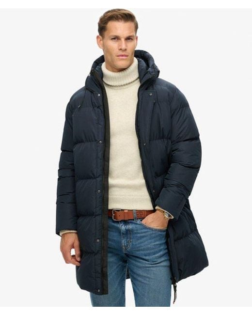 Doudoune à capuche sports Superdry pour homme en coloris Blue