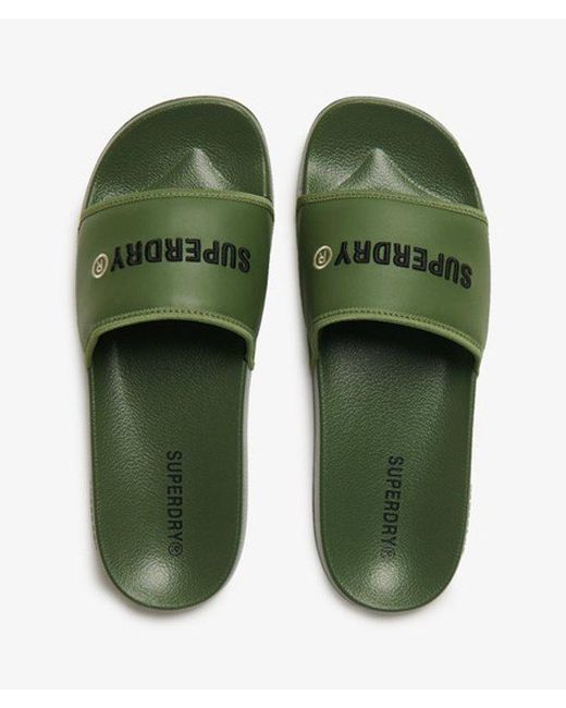 Superdry Green & Co Tarp Core Sliders for men