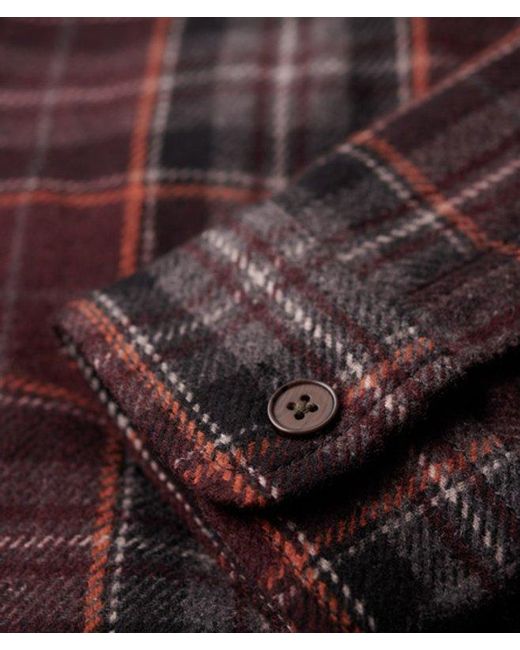 Superdry Brown & Co The Merchant Store - Quilted Overshirt for men