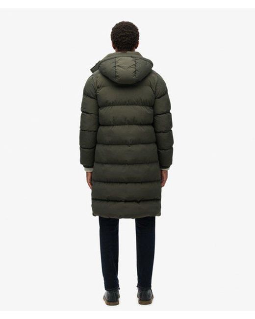 Superdry White & Co Hooded Long Puffer Jacket for men