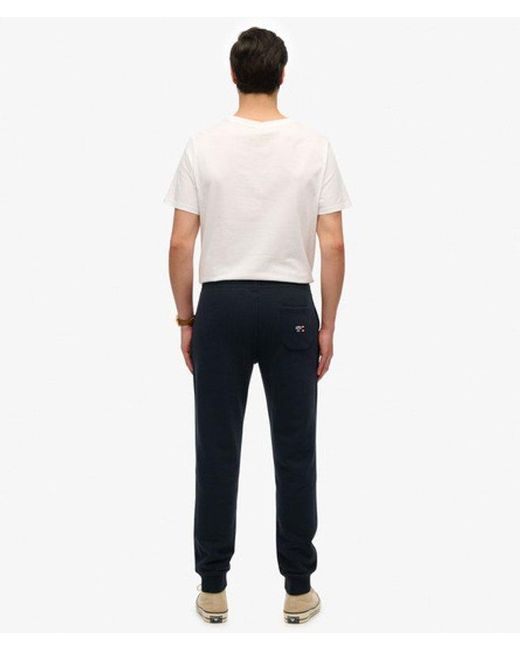 Superdry Blue Essential Logo Joggers for men