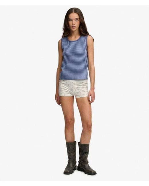Superdry Gray & Co Athletic Essentials Jersey Pyjama Shorts