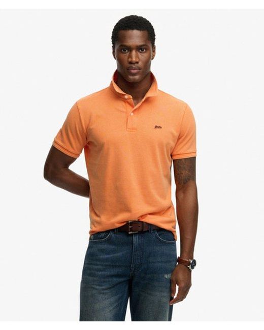 Superdry Orange & Co Classic Pique Polo Shirt for men