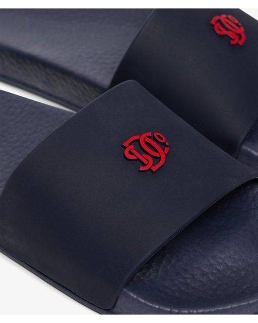 Superdry Blue & Co . Pool Sliders for men
