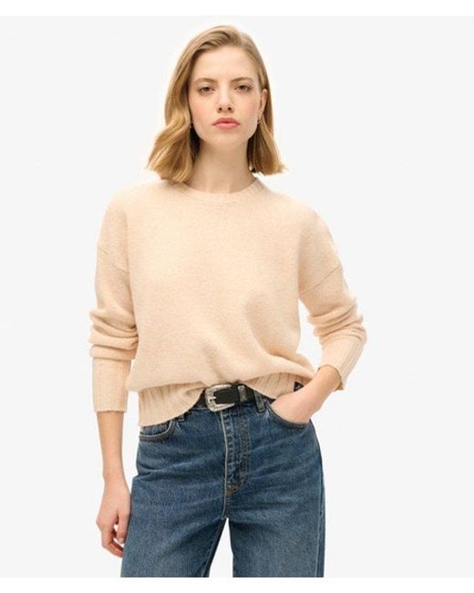 Superdry Blue Essential Crew Neck Jumper