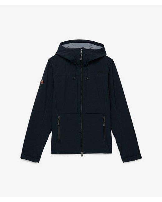 Superdry Blue & Co Hooded Softshell Trekker Jacket for men