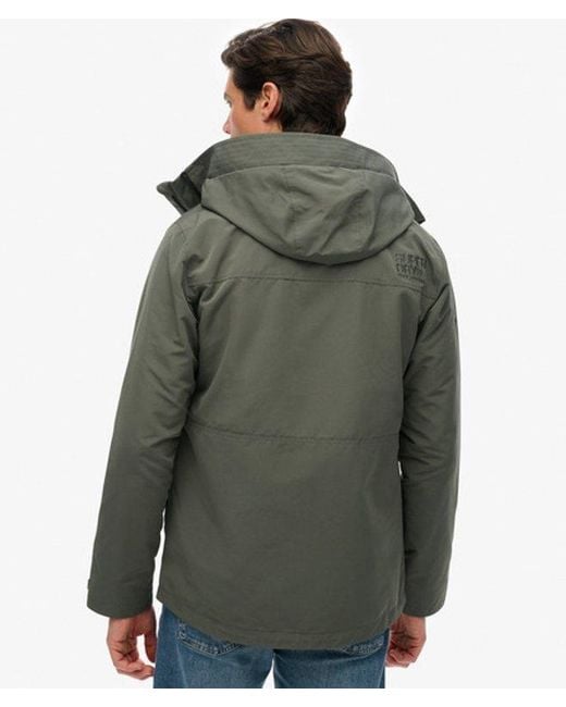 Superdry Green & Co Hooded Ultimate Embroidered Windbreaker for men