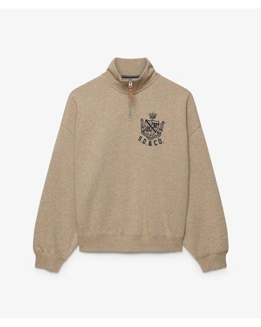 Superdry Natural & Co Country Club Half Zip Sweatshirt