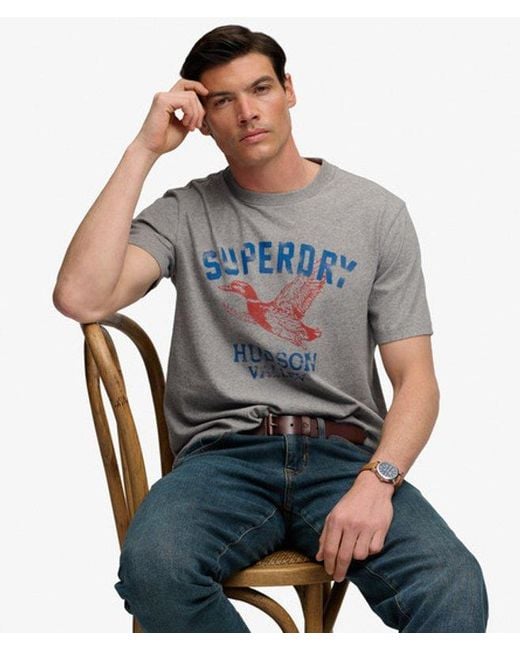 Superdry Gray & Co Wild Frontier T-shirt for men
