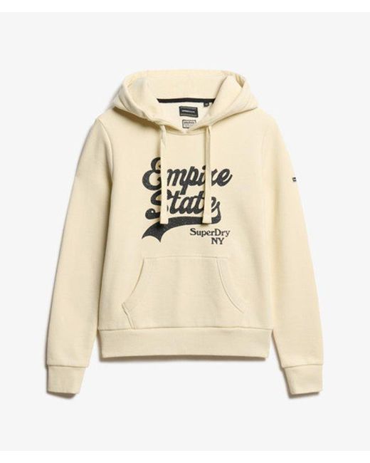 Superdry Natural & Co Graphic Logo Sparkle Hoodie