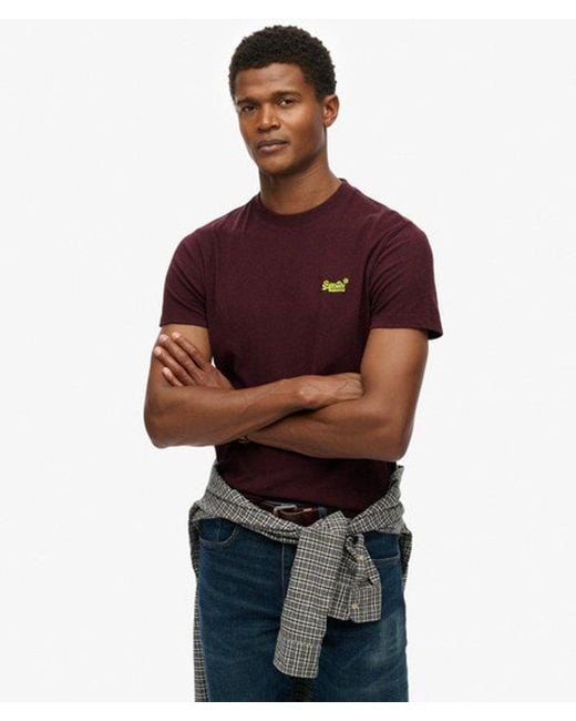 Superdry Red & Co Essential Logo T-shirt for men