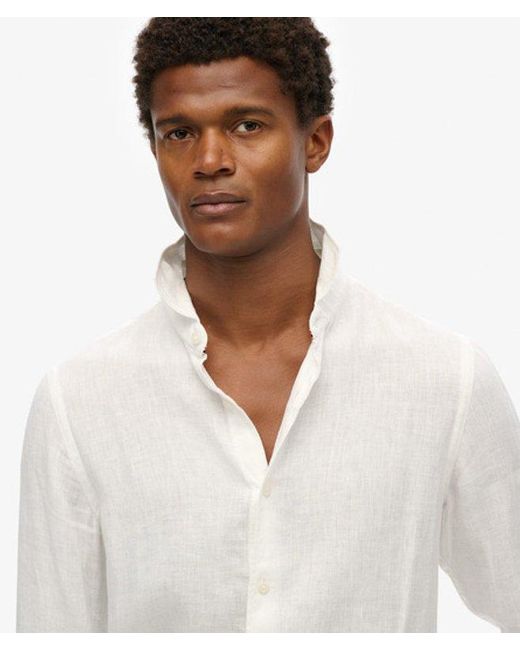 Superdry White & Co Vacation Long Sleeved Linen Shirt for men