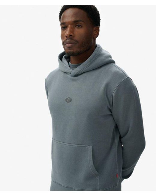 Superdry Blue Micro Logo Hood for men