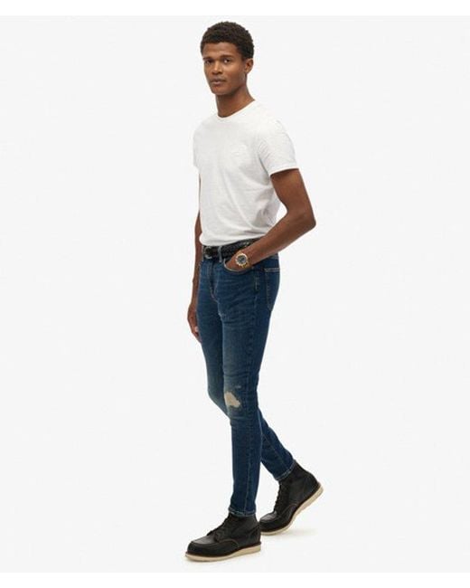 Superdry Blue & Co Vintage Skinny Jeans for men