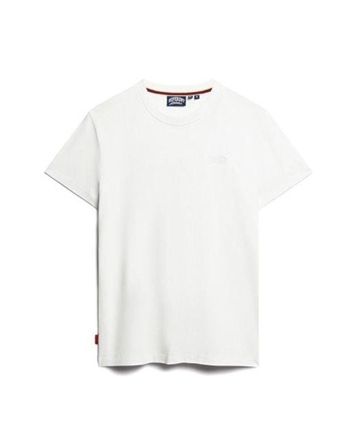 Superdry White & Co Organic Cotton Essential Logo T-shirt for men