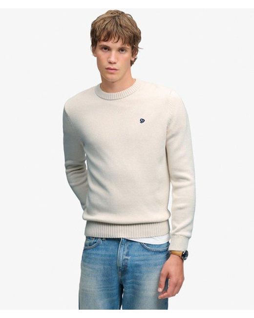 Superdry Gray & Co Preppy Cotton Jumper for men