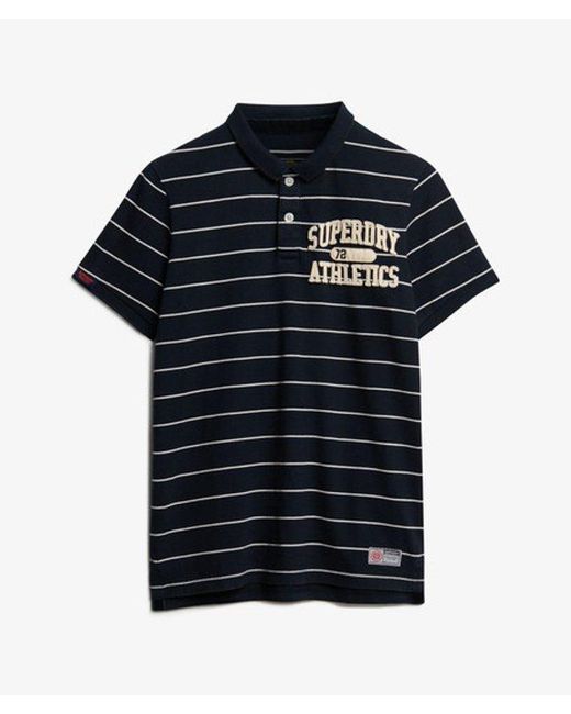 Superdry Black & Co Vintage Athletic Jersey Polo Shirt for men