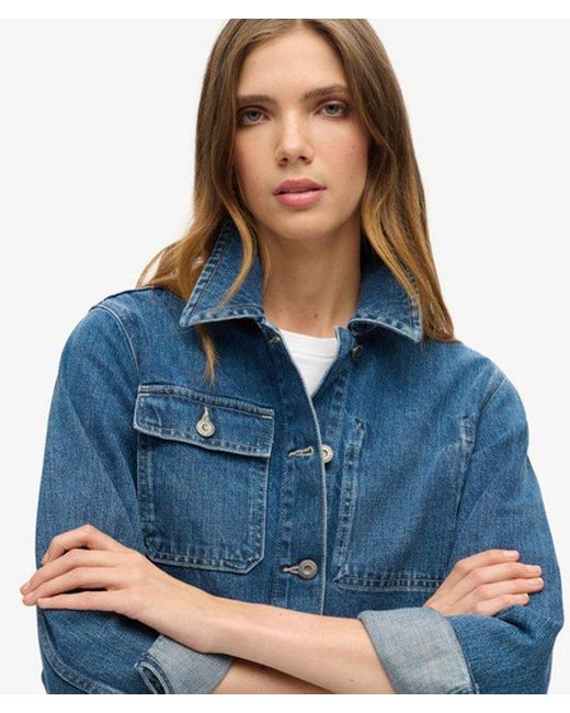 Superdry Blue & Co Denim Chore Jacket