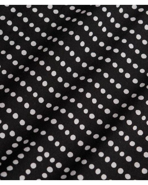 Superdry Print Button Down Cami Midi-jurk in het Black