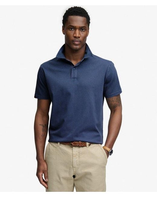 Superdry Blue & Co Essential Jersey Polo Shirt for men