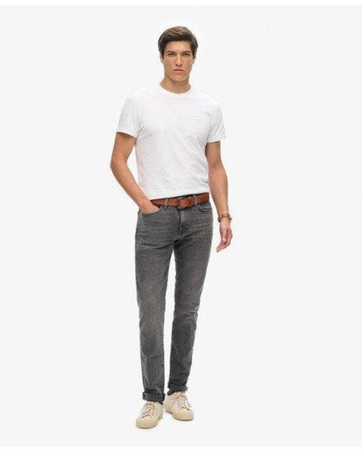 Superdry White Vintage Slim Jeans for men