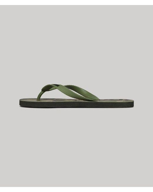 Superdry Green & Co Logo Flip Flops for men