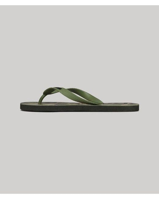 Superdry Green & Co Logo Flip Flops for men