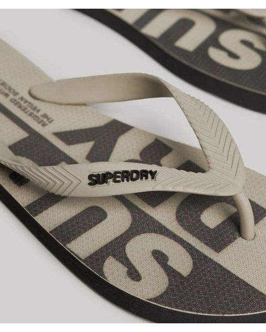 Superdry Metallic & Co Logo Flip Flops for men