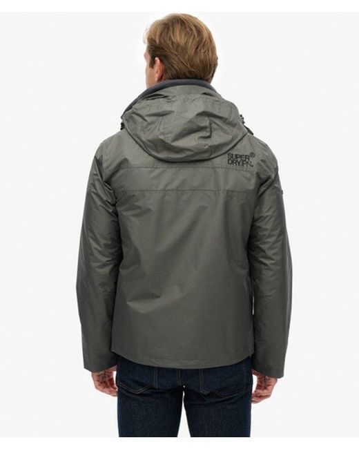 Superdry Black & Co Hooded Mountain Windbreaker Jacket for men