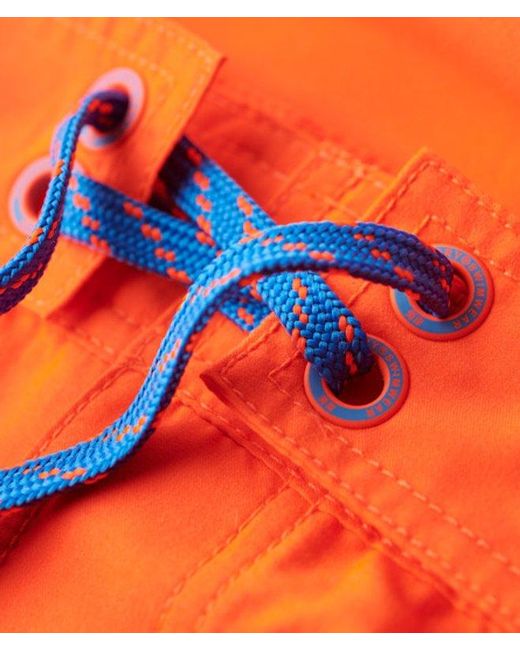 Superdry Klassieke Boardshort in het Orange voor heren