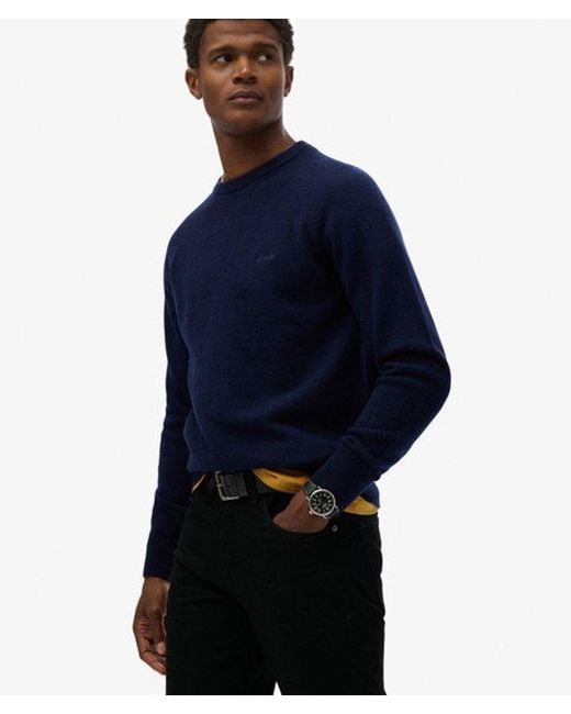 Superdry Blue & Co Wool Blend Jumper for men