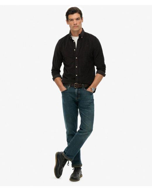 Superdry Black & Co Classic Needle Cord Shirt for men