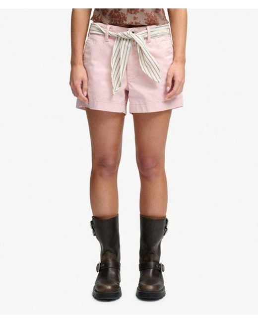 Superdry Pink Classic Chino Shorts