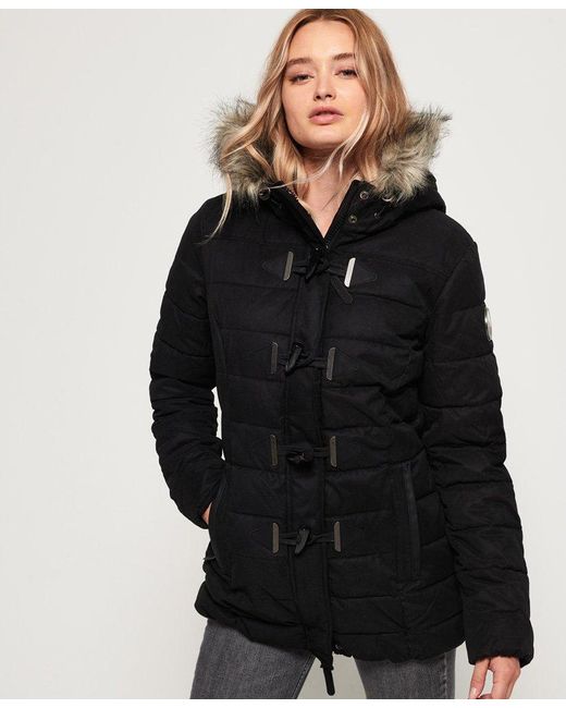 microfibre toggle puffer jacket