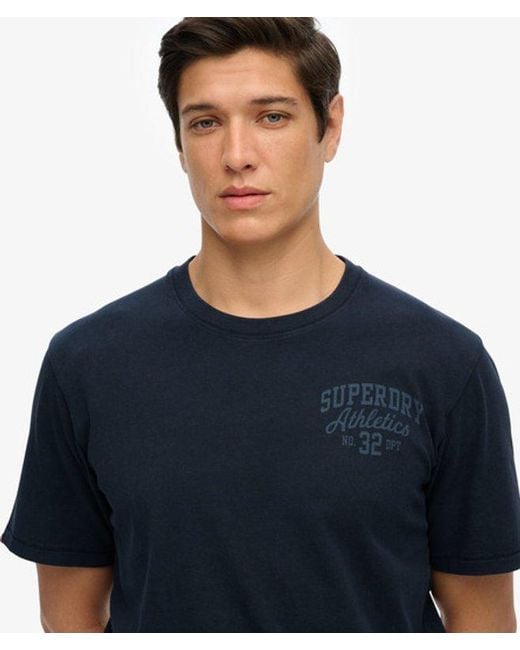 Superdry Blue & Co Vintage Athletic Essential Graphic T-shirt for men