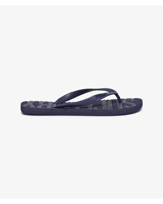 Superdry Blue & Co Core Logo Flip Flops for men