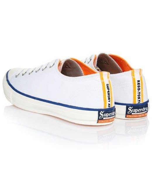 Superdry White Trophy Series Low Tops Optic for men