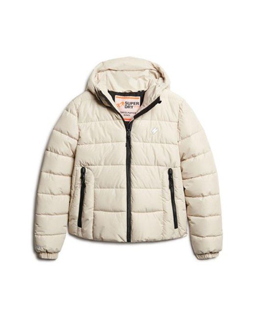 Superdry Natural & Co Hooded Spirit Sports Puffer Jacket