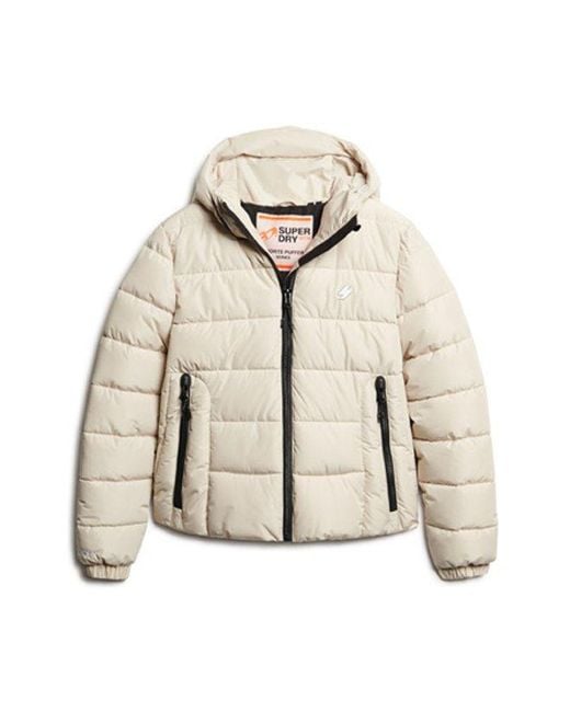 Superdry Natural & Co Hooded Spirit Sports Puffer Jacket